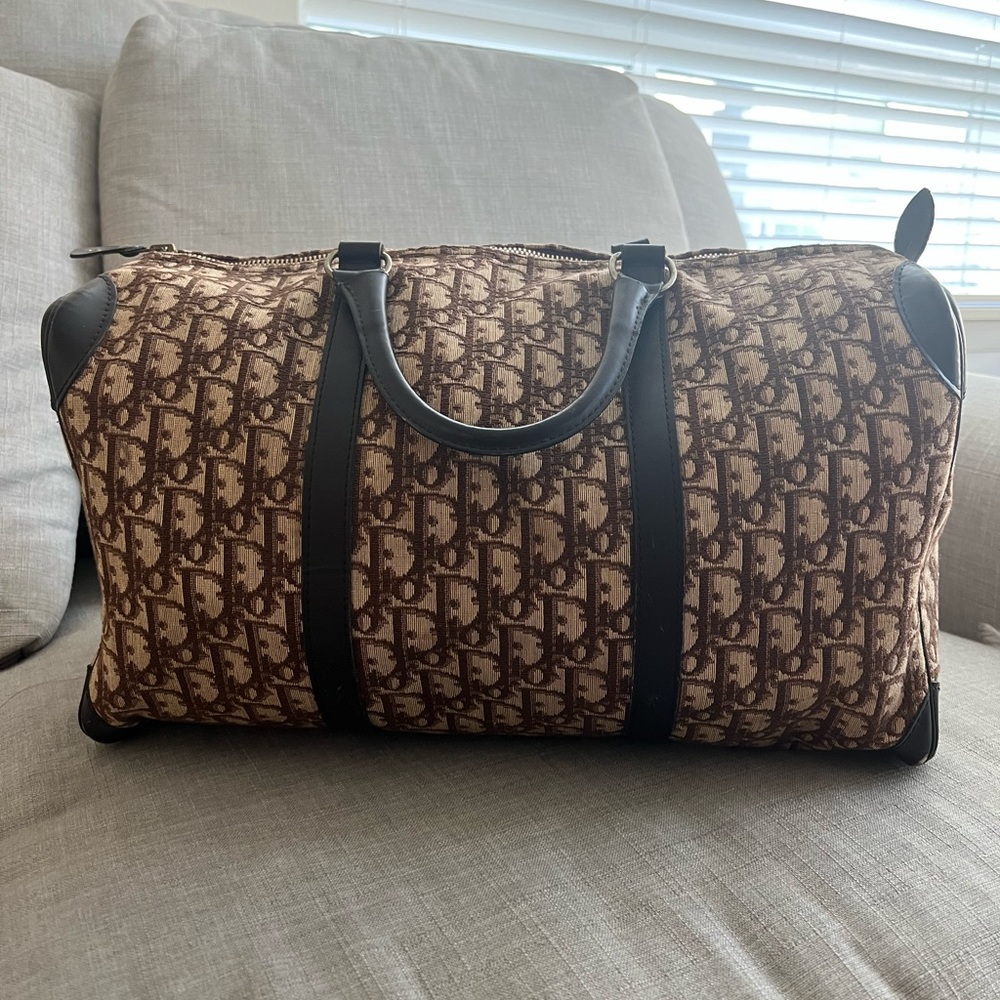 Vintage Brown Dior Monogram Duffle bag